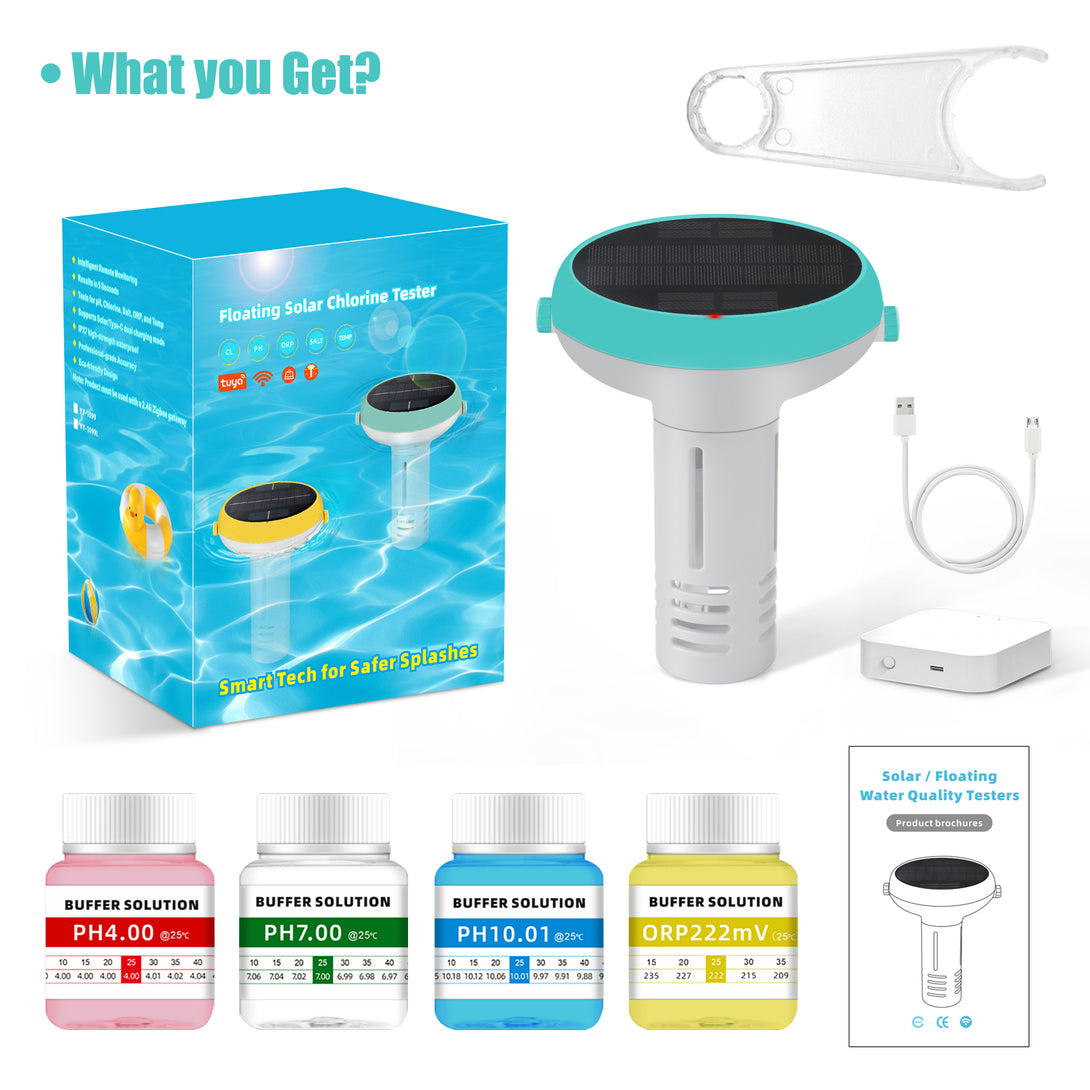 Commercial Pool Water Monitor System Home 7-in-1 Smart Pool Water Monitor